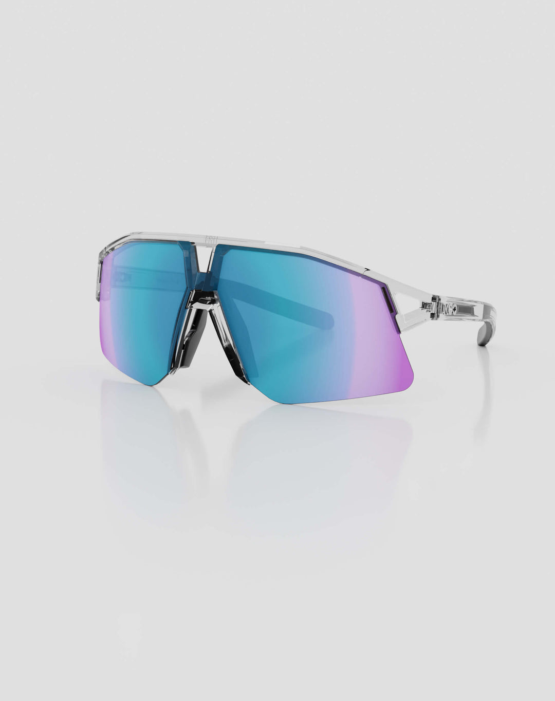 Koo Hype in Crystal / Turquoise Mirror