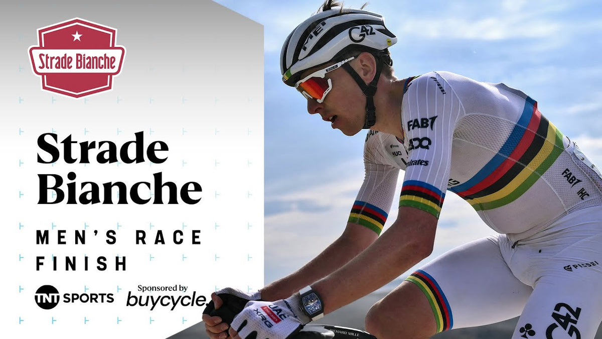 Strade Bianche 2025: final km (TNT Sports Cycling)