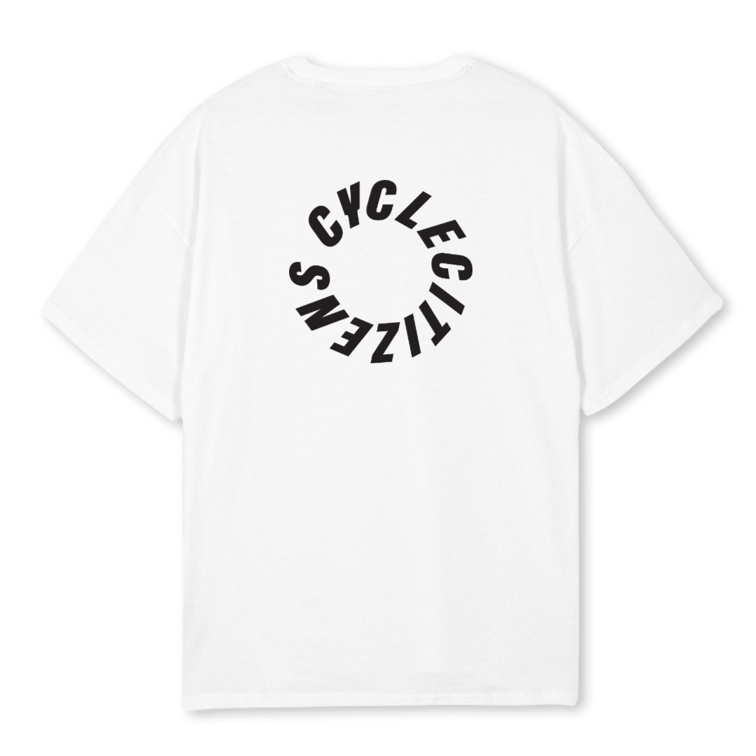 Eyes Front Circle Back Oversized Tee