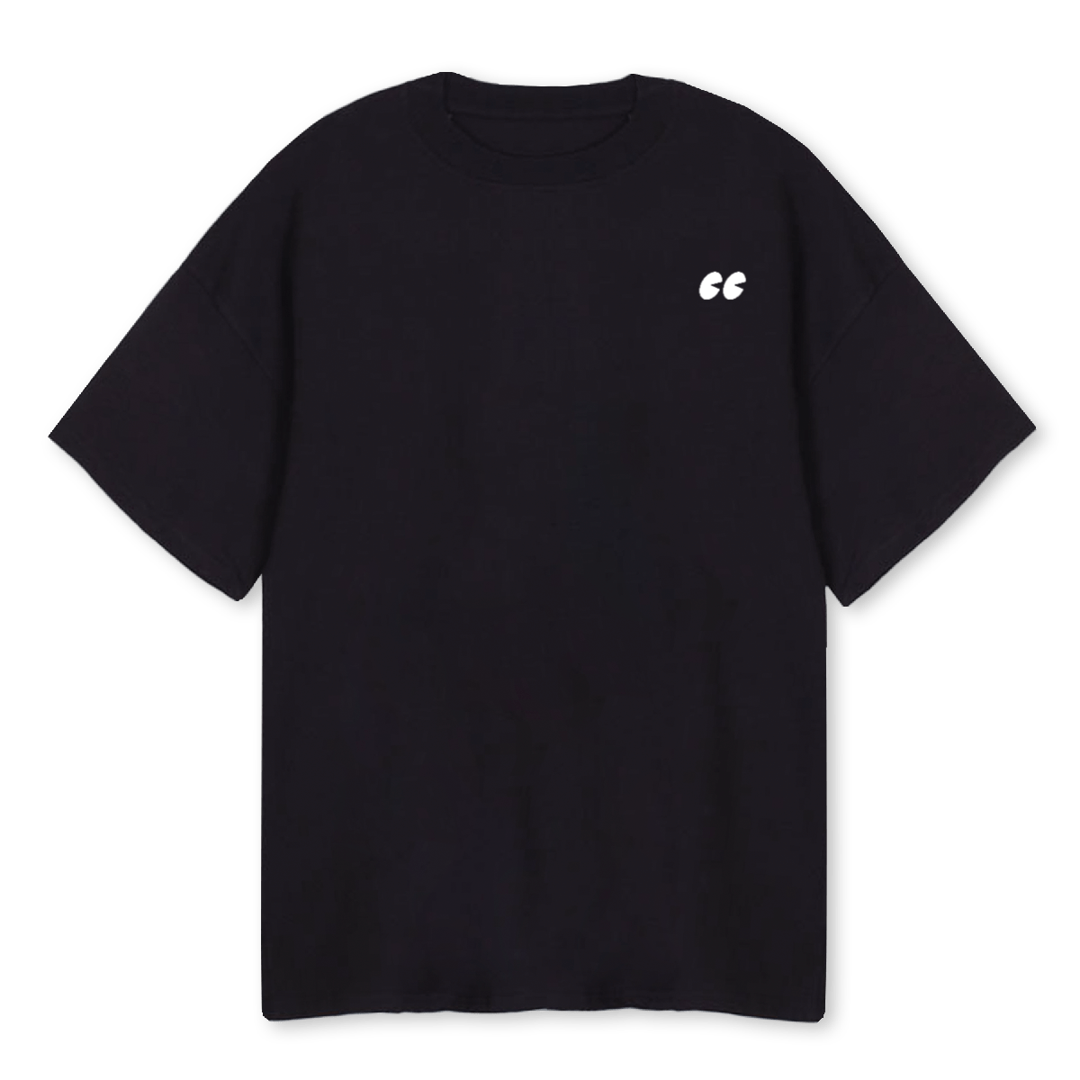 Eyes Front Circle Back Oversized Tee