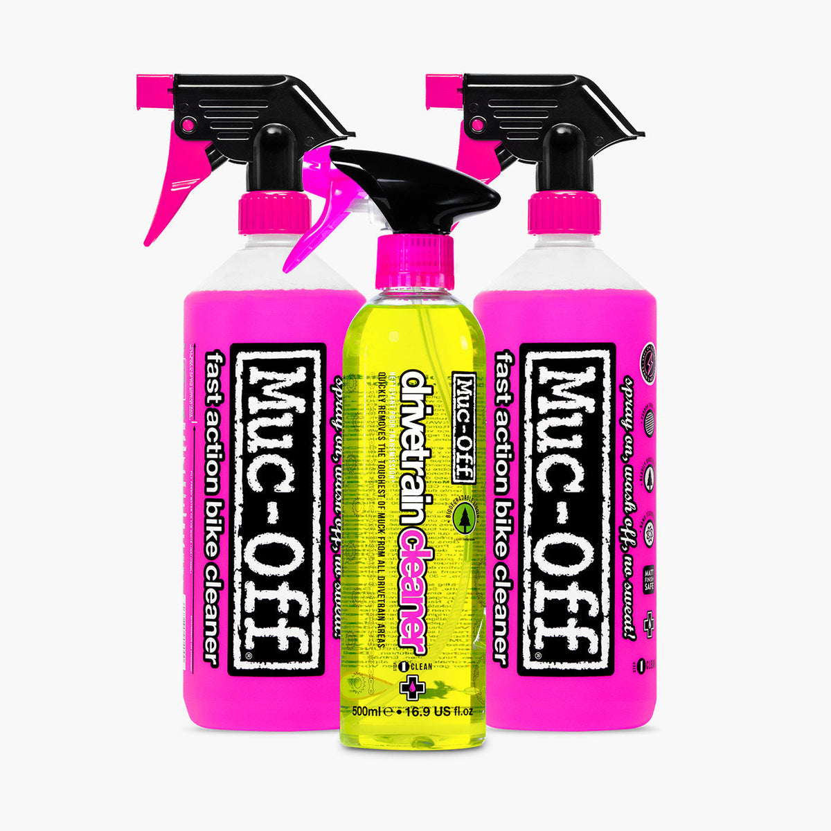 2x 33.8 fl oz Bike Cleaner + 16.9 fl oz Drivetrain Cleaner