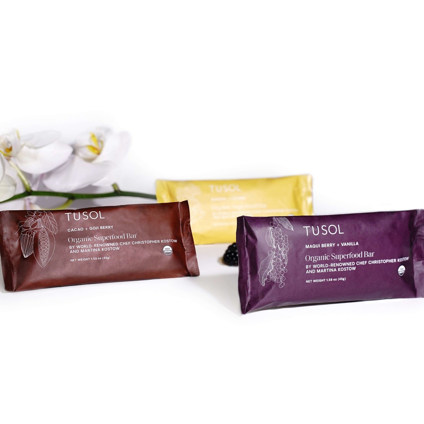 Organic Protein + Superfood Bars by TUSOL Wellness