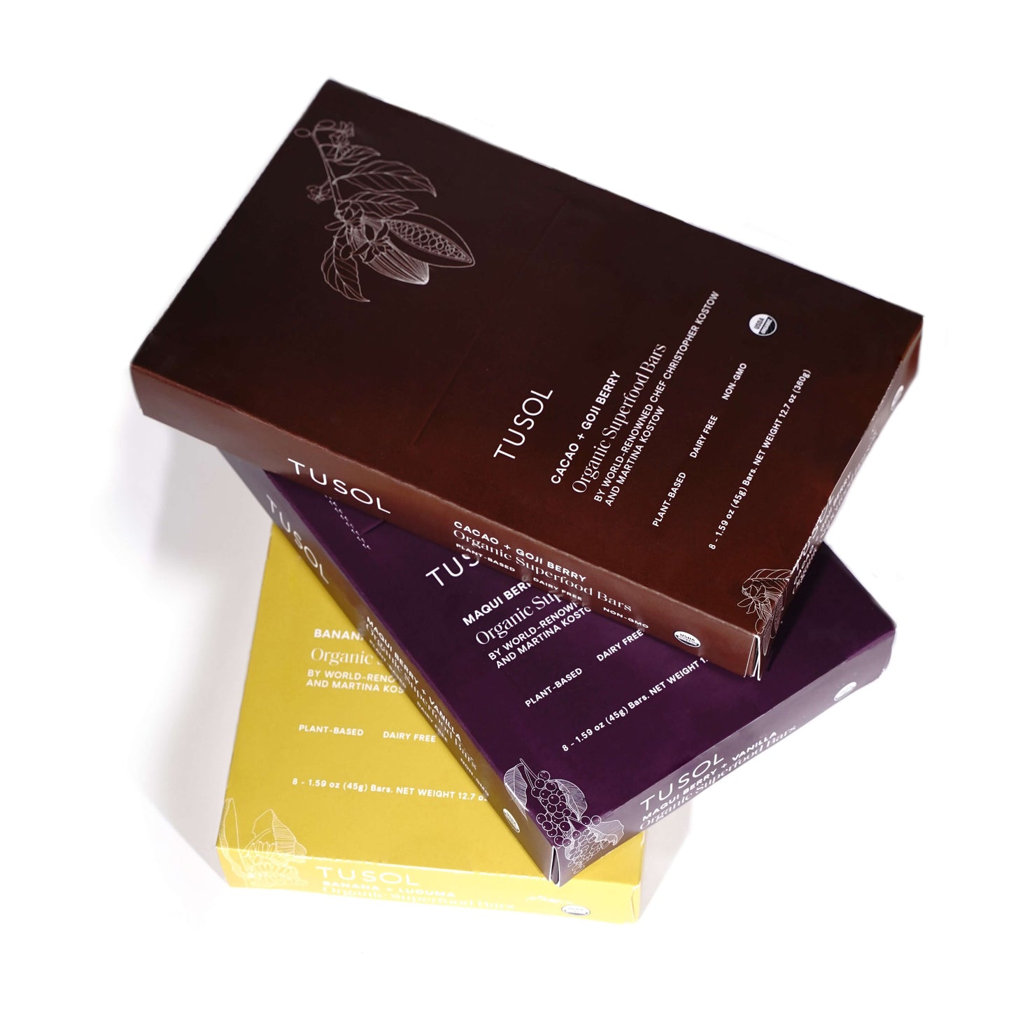 Organic Protein + Superfood Bars by TUSOL Wellness