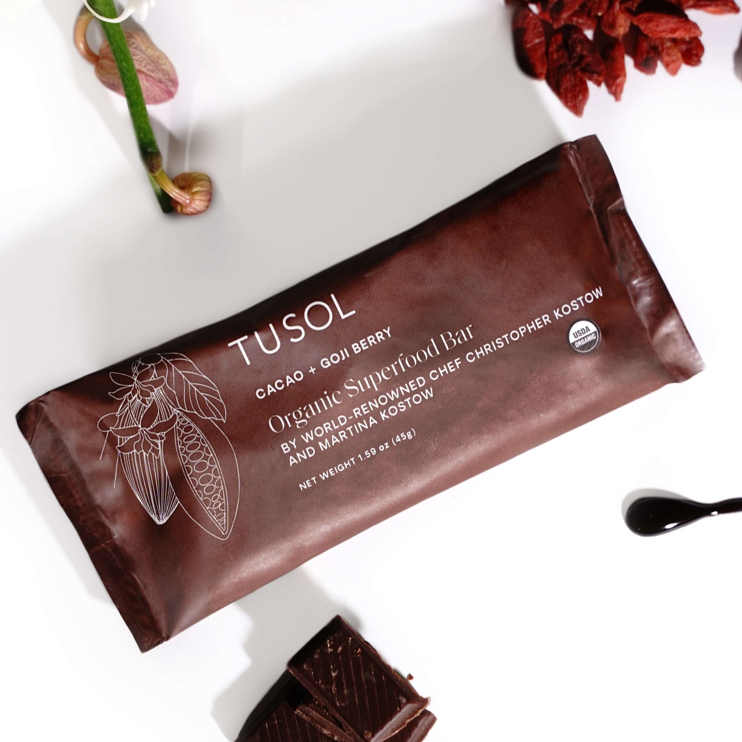 Organic Protein + Superfood Bars (48 Pack Assorted) by TUSOL Wellness