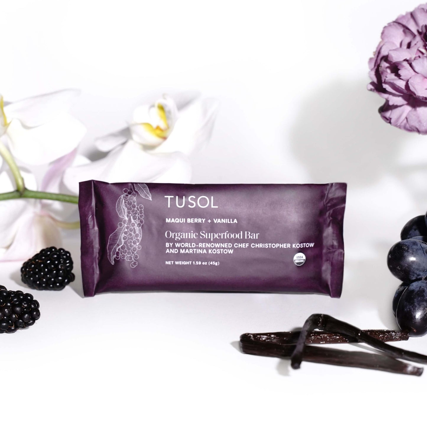 Organic Protein + Superfood Bars by TUSOL Wellness